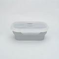 Portable foldable silicone lunch box